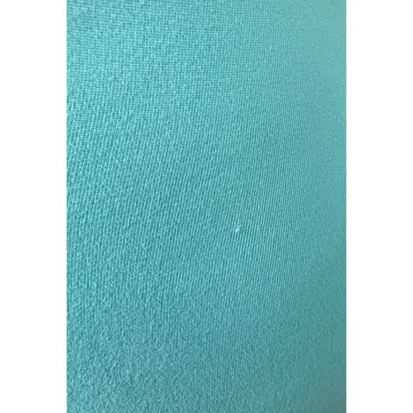 Turquoise Cutout Back Ruched Bodycon Dress Short Sleeve Stretch SizeM Popular 21 - Picture 11 of 11